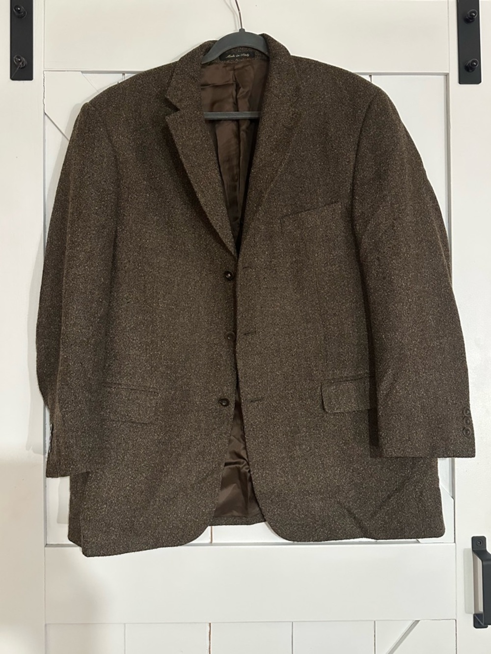 Men's Brown Tweed Blazer - Classic Tailored Sport Coat